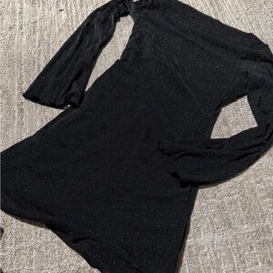 Elegant Black One-Shoulder Dress